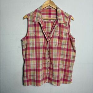Vintage Plaid Button Up